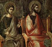 CAVALLINI, Pietro The Last Judgement (detail of the Apostles) fg Spain oil painting reproduction